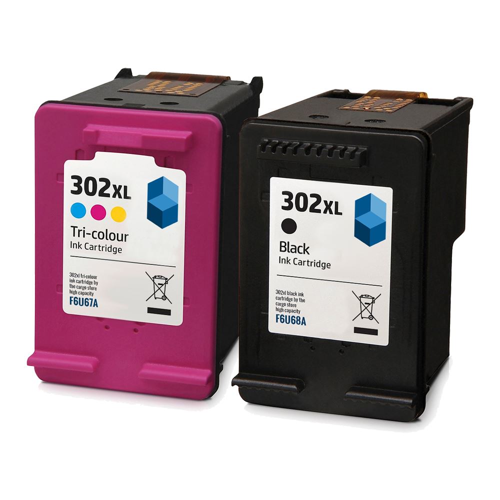 HP 302XL Ink Cartridges Black & Colour Combo Pack eBay