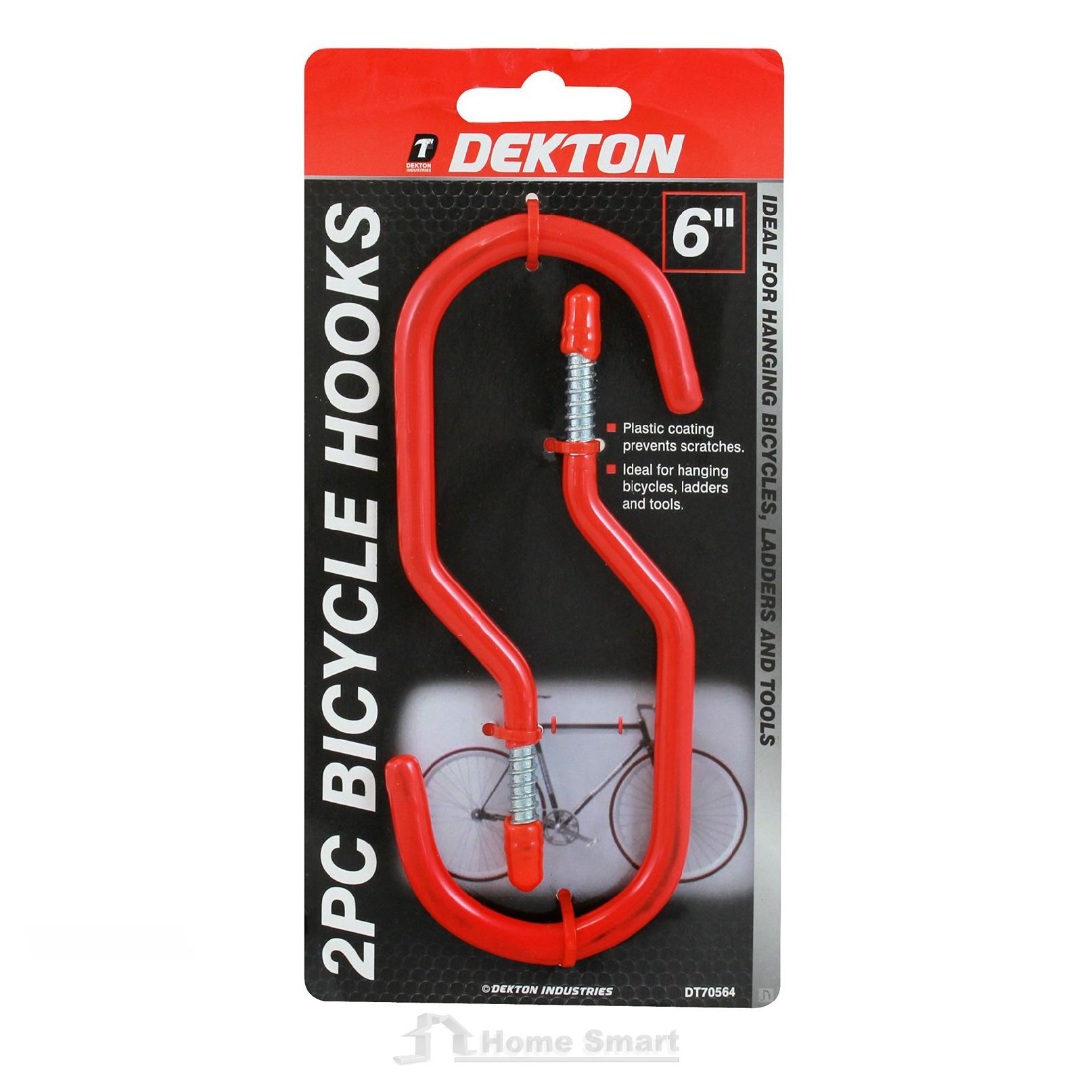 2 x Storage Hooks Wall Mounted Screw in, Ladder Garage Shed Bikes Tools