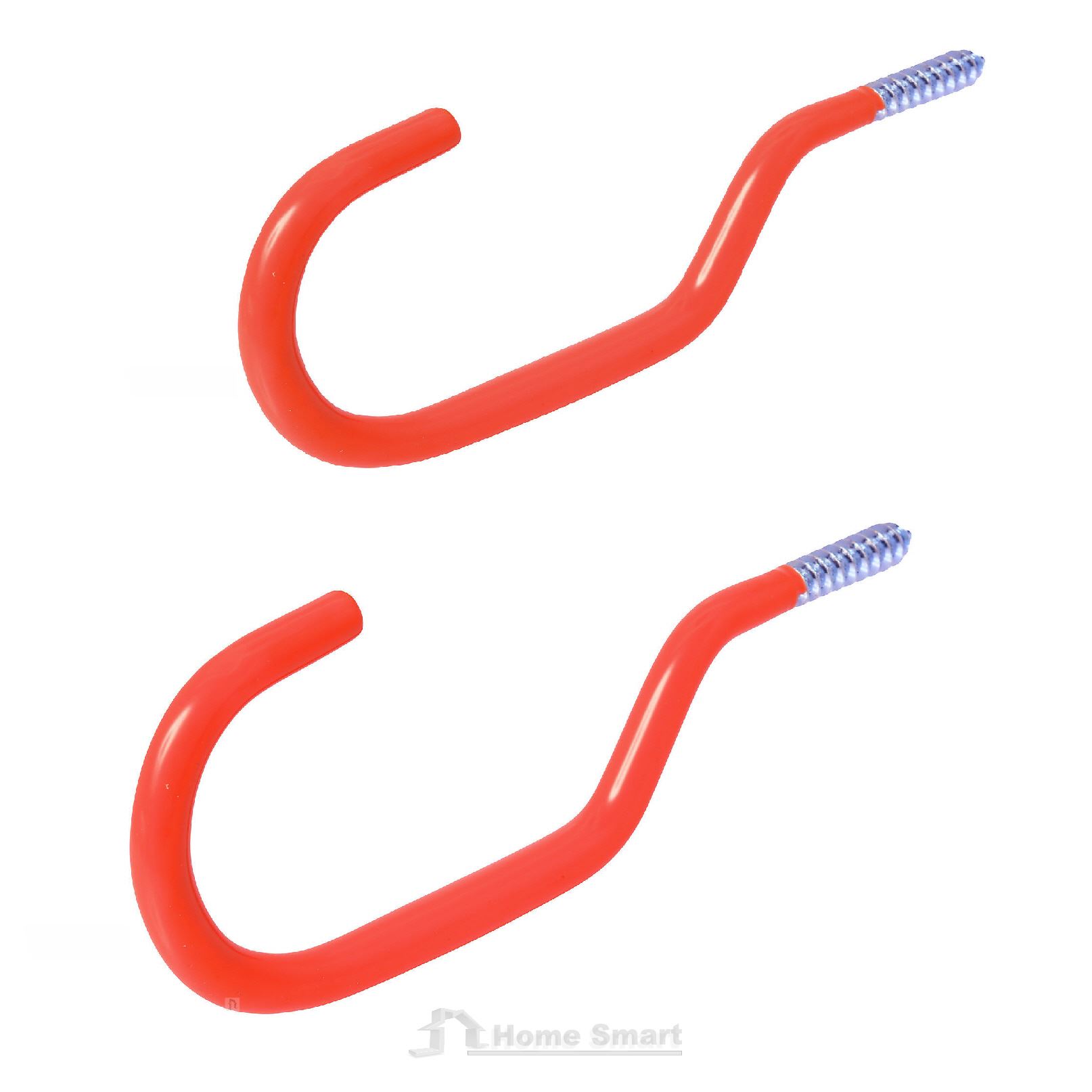 2 x Storage Hooks Wall Mounted Screw in, Ladder Garage Shed Bikes Tools