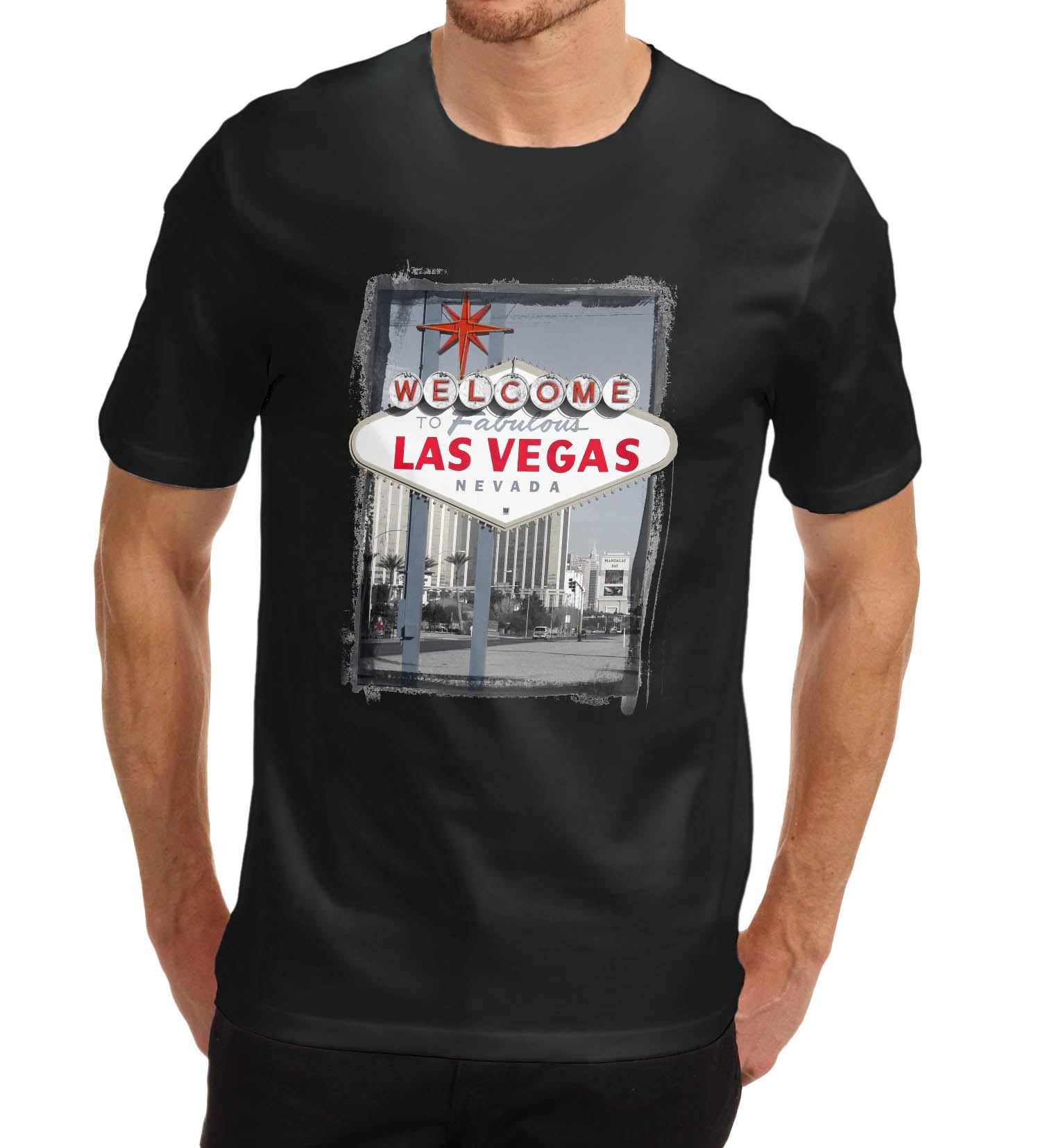 Mens Welcome to Las Vegas Iconic sign Printed T-Shirt | eBay