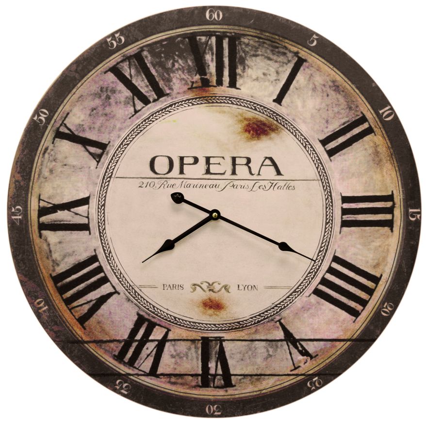 French Word 60Cm Wall Clock Opera eBay