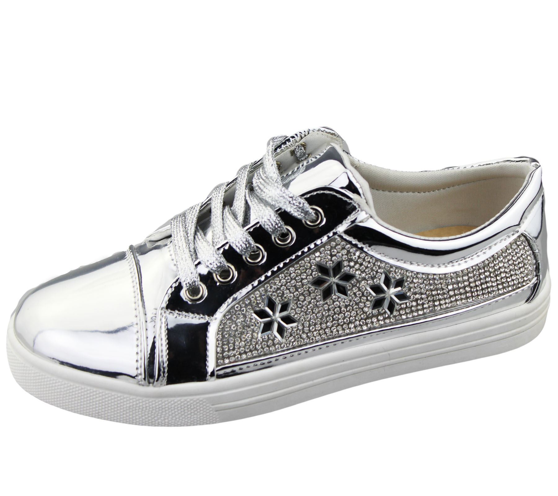 Da Donna Scarpe da ginnastica Pompe Piatti Donna Diamante Scarpe STILE MOCASSINO ESTIVE TELA