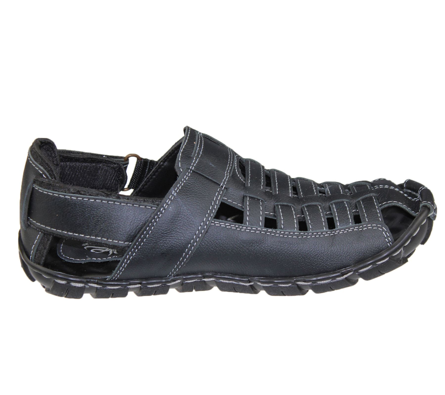 Mens Veclro Sandals Casual Beach Walking Beach Slipper Leather Fashion Flip Flop