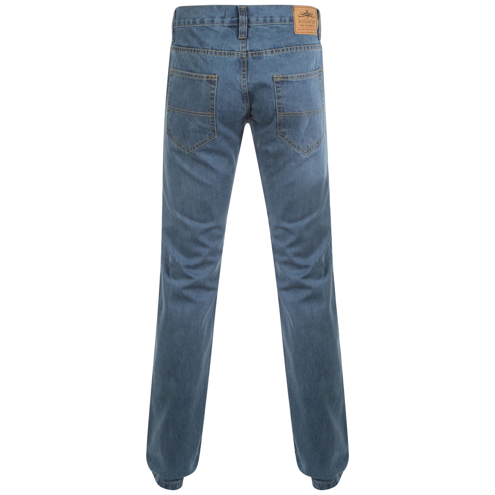 MENS STRAIGHT LEG REGULAR FIT DENIM JEANS BOYS CASUAL JEANS NEW KOLLACHE