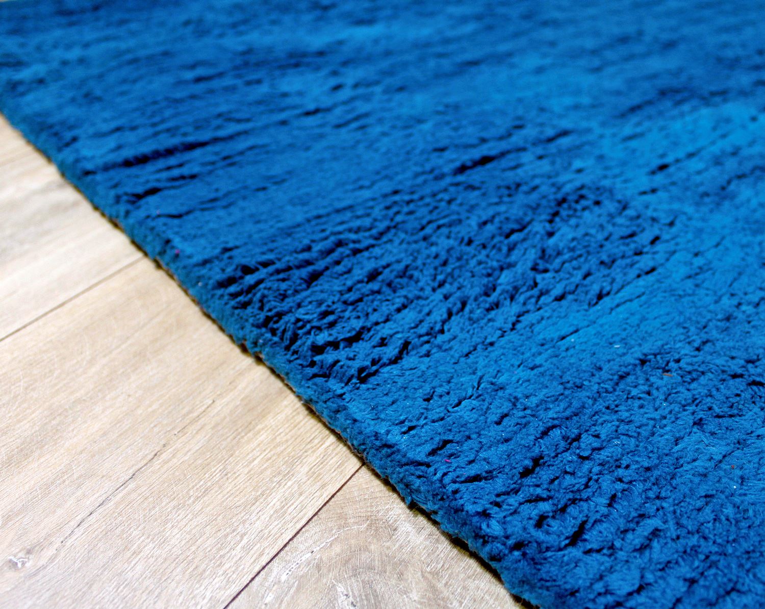 Teal Blue Colour Soft Touch Shag Pile Rug Luxury Pile Choice of 2 Large
