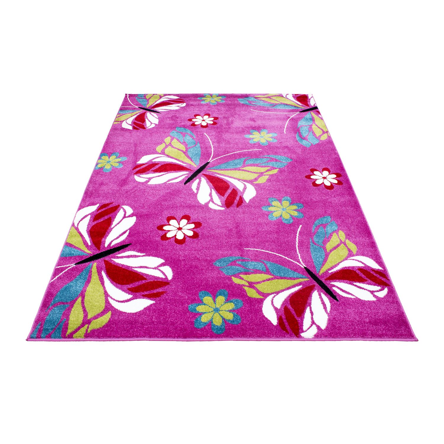 Kids Childrens Soft Quality Bedroom Blue Pink Car Rugs Extra Large