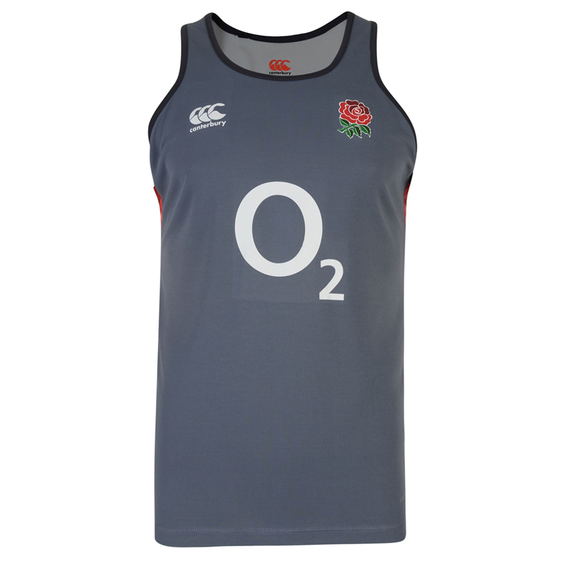 Canterbury Mens Gents England Rugby Training Poly Singlet Tank Top