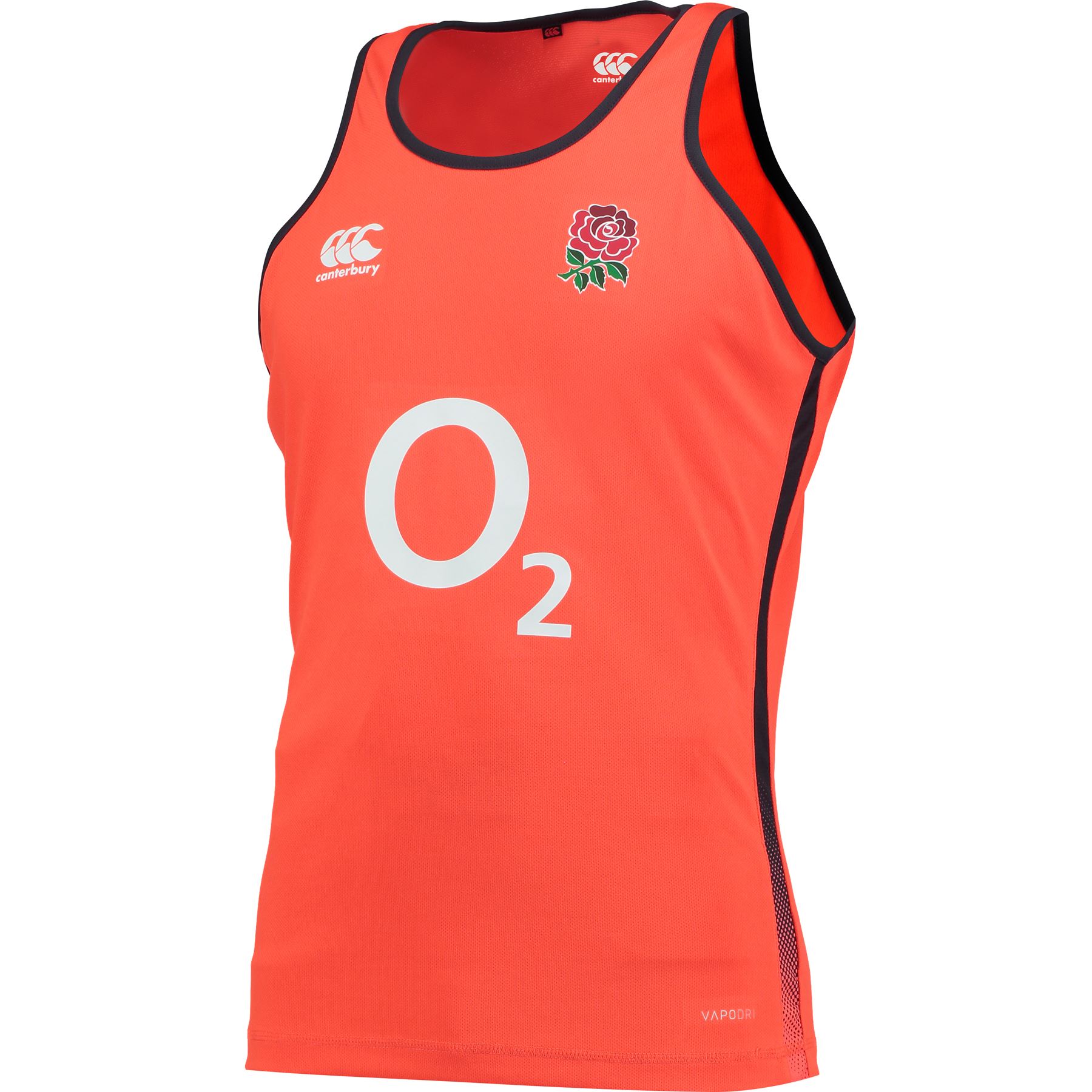 Canterbury Mens Gents England Rugby Training Poly Singlet Tank Top