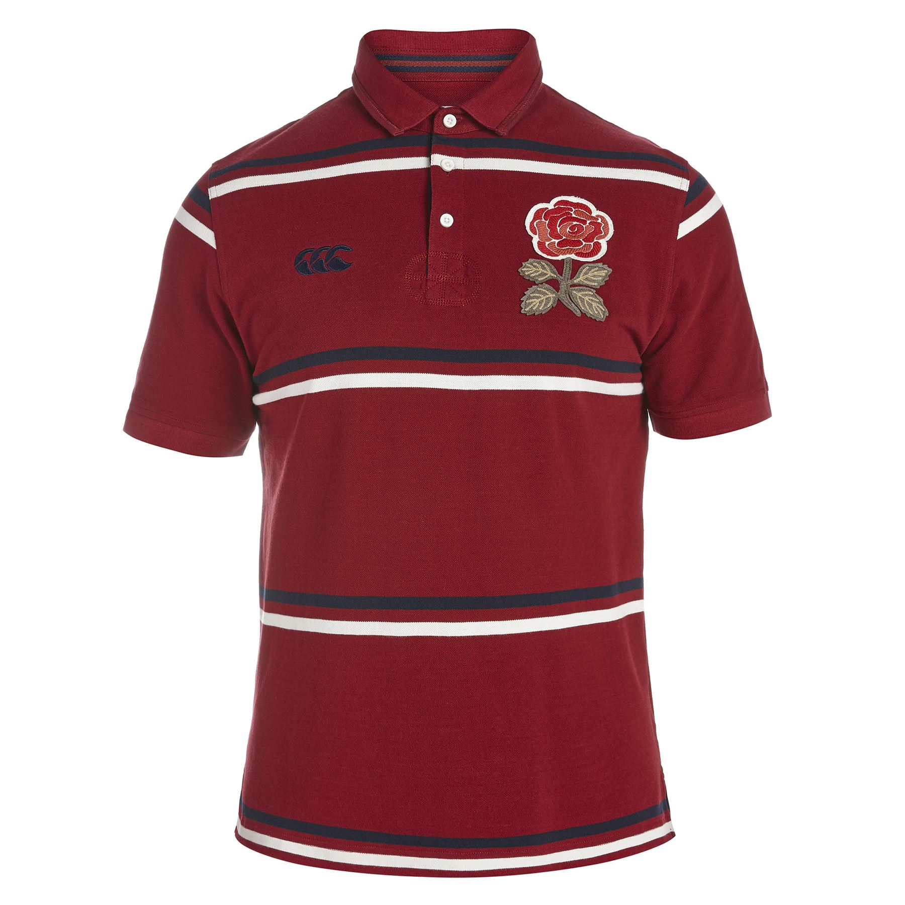 canterbury striped rugby shirt