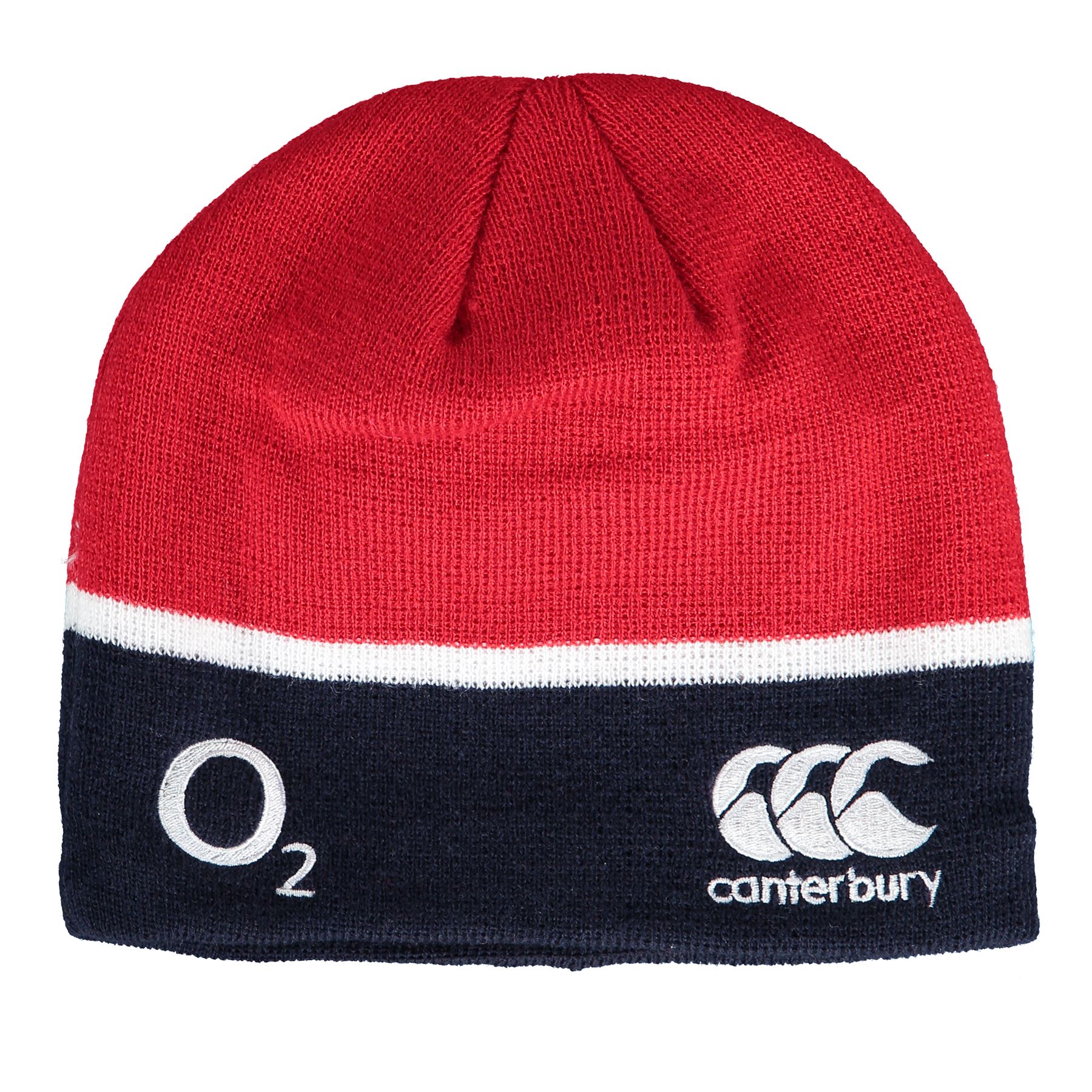 Canterbury Unisex England Rugby Acrylic Plain Beanie Hat Headwear Red