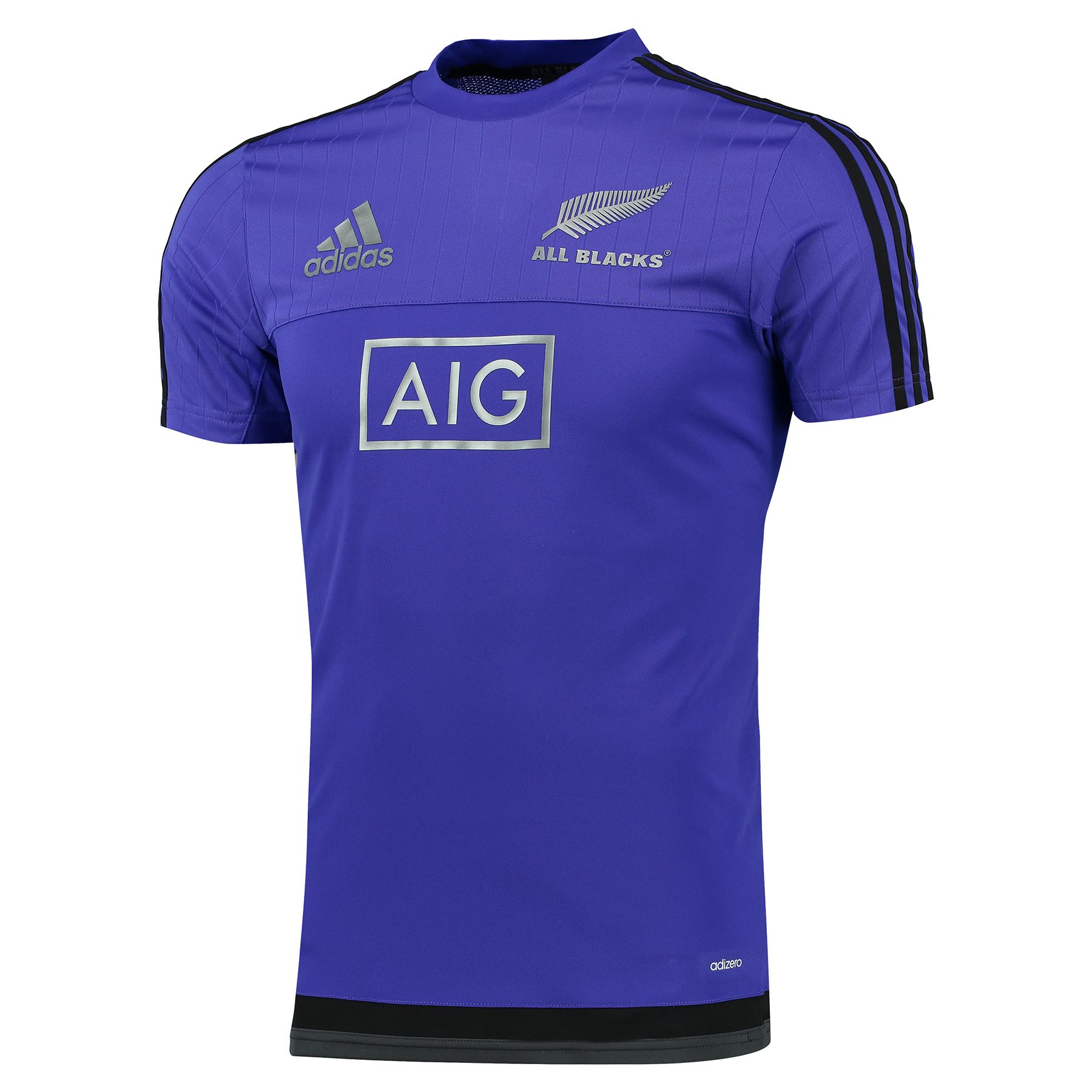 adidas Mens All Blacks Rugby Perf Short Sleeve Training TShirt Top Tee