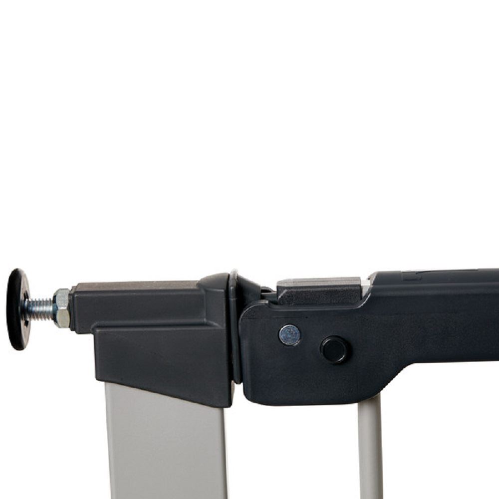 Safetots No Screw Metal Stair Gate Silver Pressure Fit Safety Baby