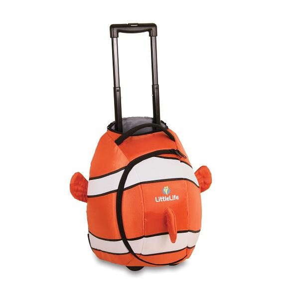 Littlelife Wheelie Duffle Bag Clownfish Child Suitcase Kids Luggage