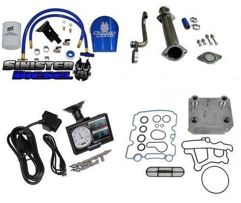 6.0L Powerstroke EGR Delete, Coolant Filter, Oil Cooler, SCT Livewire