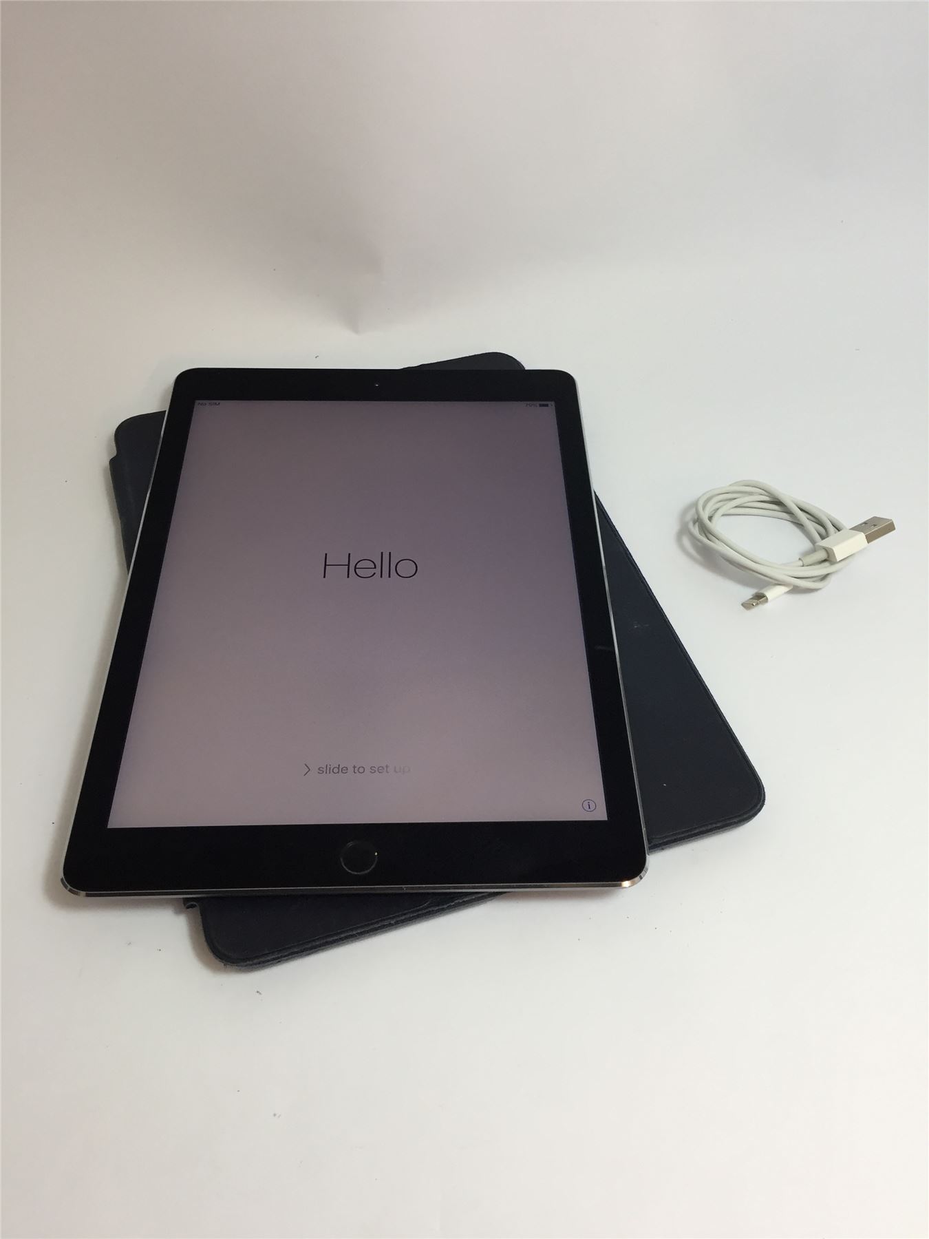 APPLE IPAD AIR 2, A1567, 128GB, SPACE GREY, WIFI AND 3G, IOS 9.3.5
