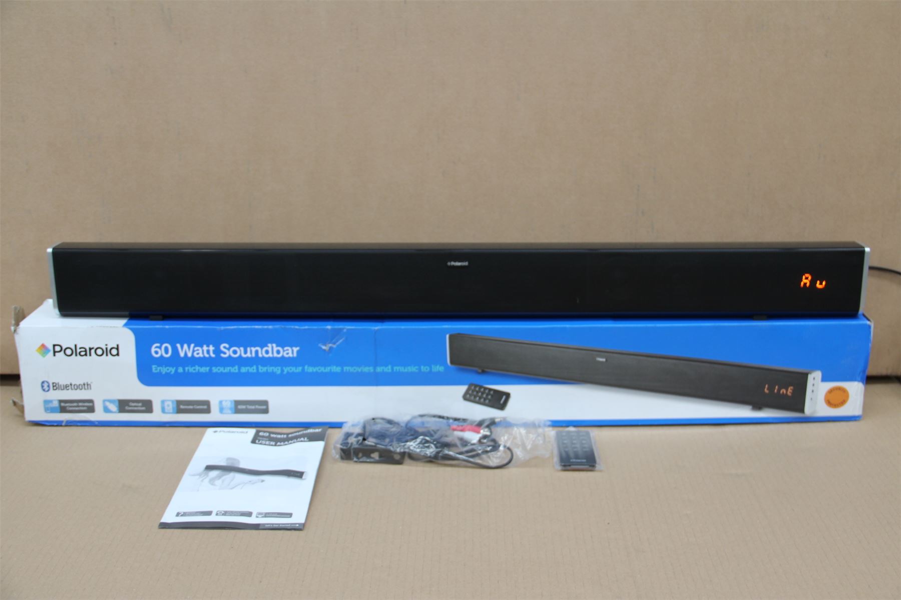 POLAROID 60W SOUNDBAR TB361 SPEAKERS SURROUND eBay