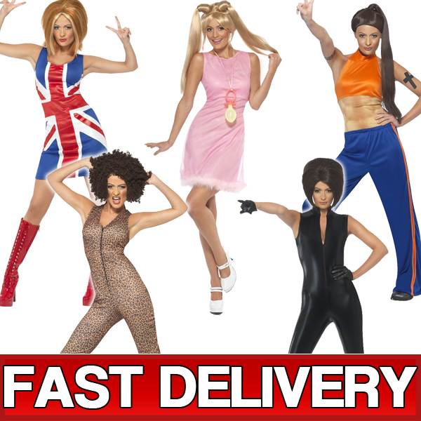 Ladies Spice Girls Power Baby 1990s Pop Star Fancy Dress Costumes eBay