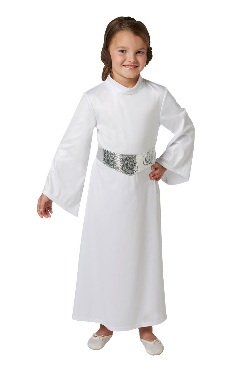 Girls Princess Leia Costume Star Wars Fancy Dress Party Child Outfit