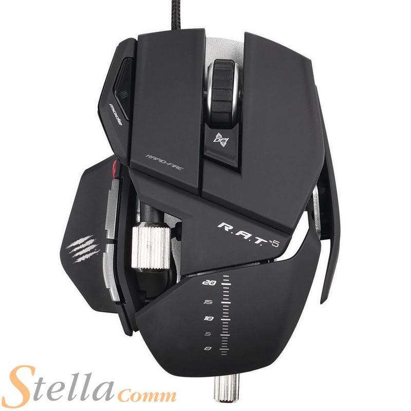 Madcatz R.A.T. 5 Adjustable Weight PC Gaming Mouse 5600DPI RAT 5 BLACK eBay
