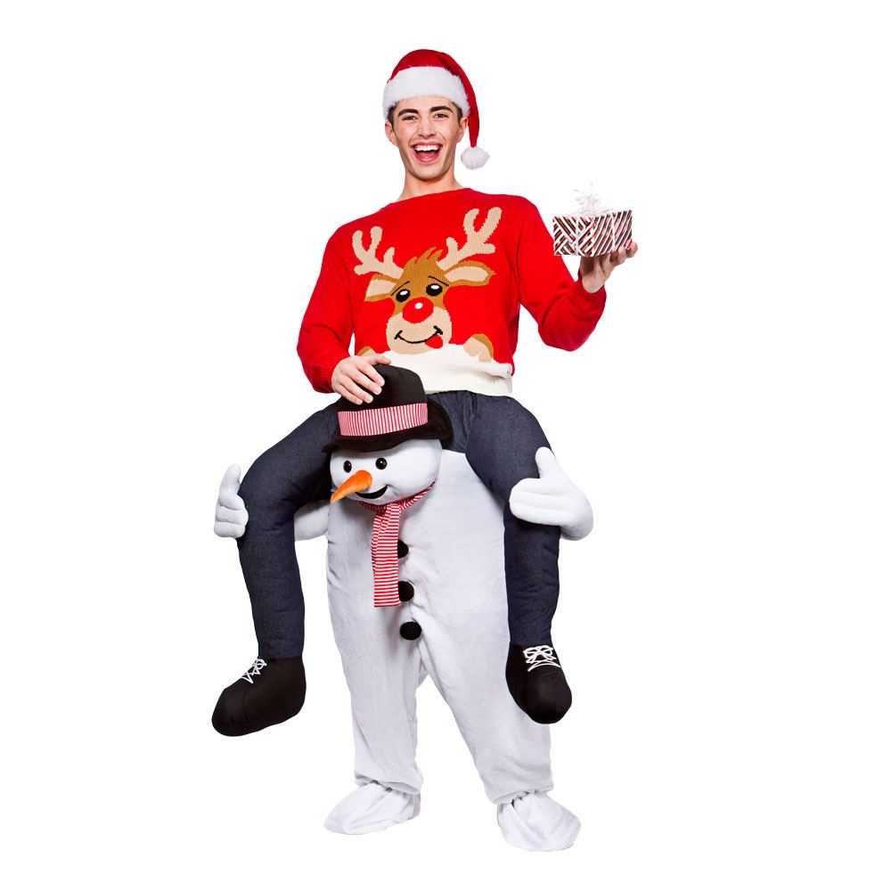Mens Adult Carry Me Novelty Ride On Mascot Christmas Fancy Dress Costume Outfit eBay