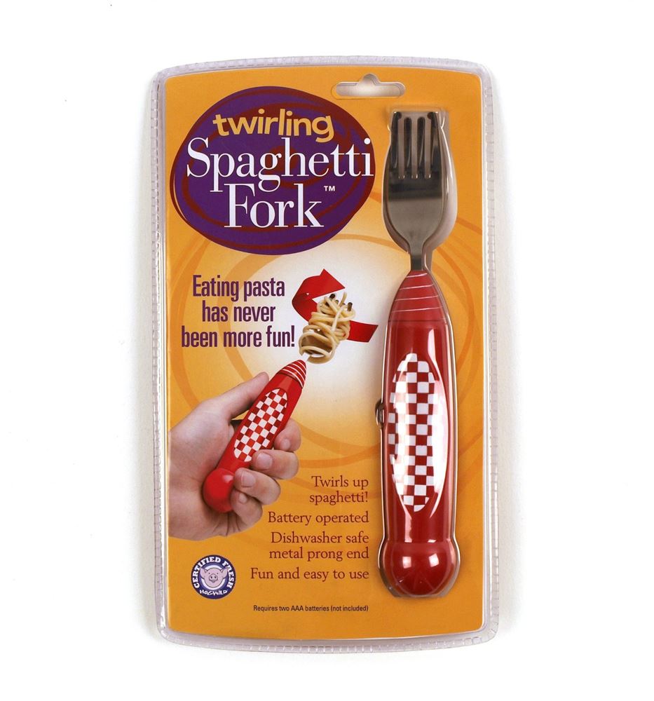 Twirling Spaghetti Fork Novelty Electric Pasta Spinning Motorised