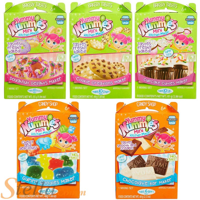 Yummy Nummies Kids Mini Kitchen Magic Bakery Candy Cooking Making Sets