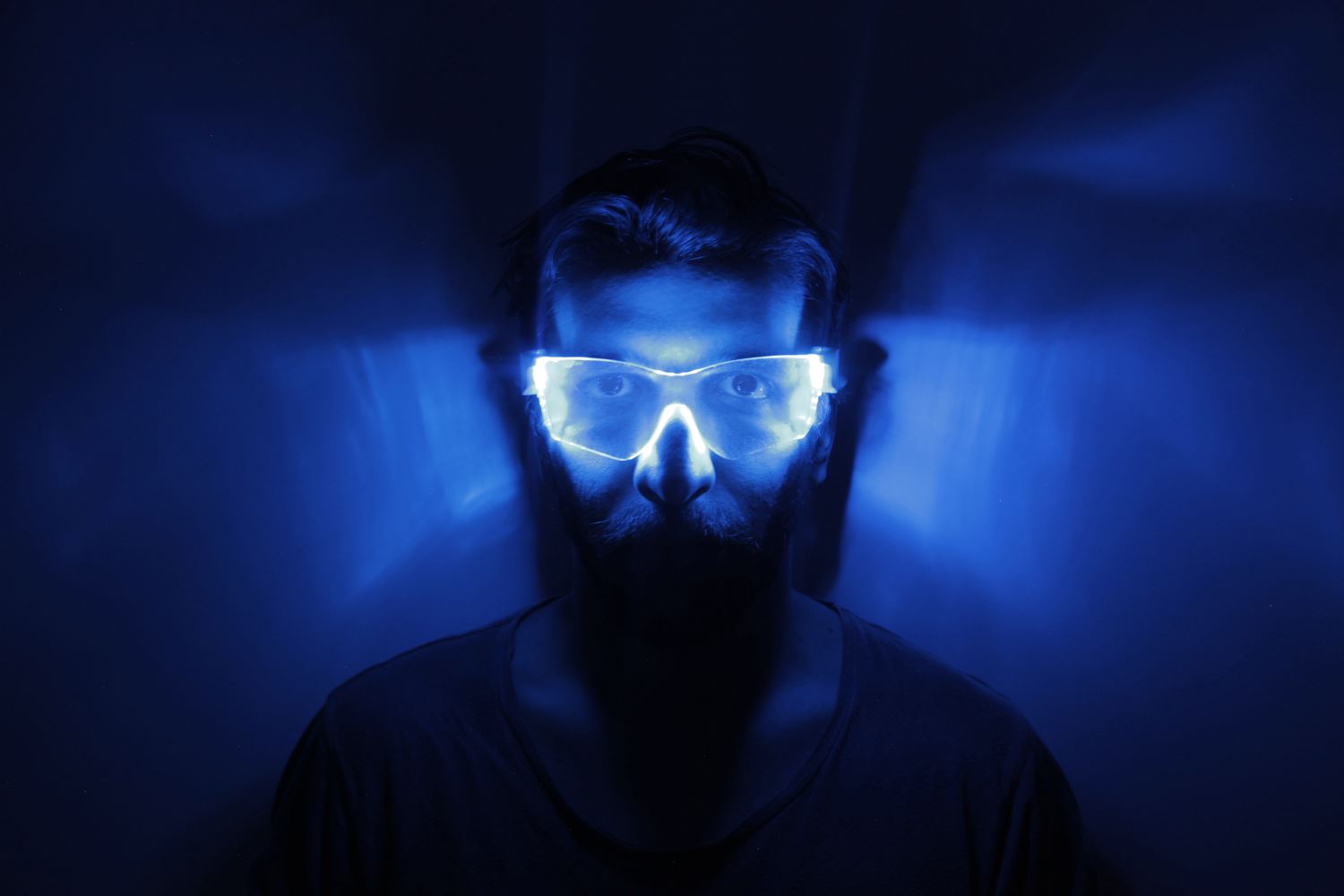 Cyber Vizor Visor LED Light Up Festival Glasses Rave Party eBay