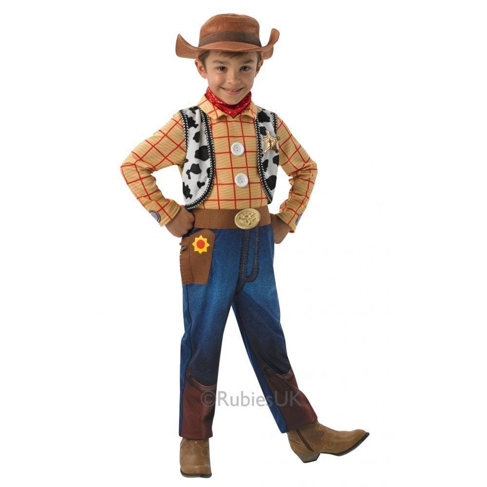 Niños De Lujo Woody Toy Story Disfraz De Vaquero + Sombrero Infantil