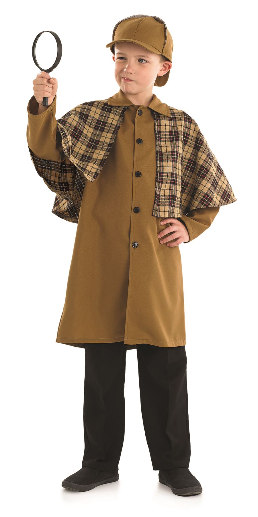 Boys Sherlock Holmes Victorian Detective Fancy Dress Costume Book Week