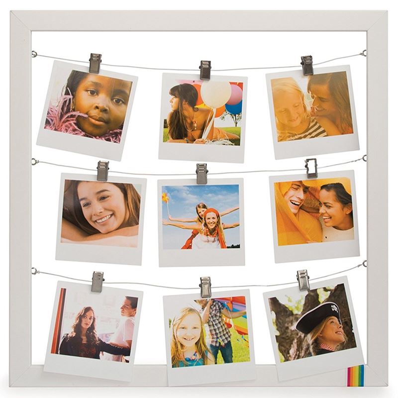 Polaroid String Photo Frame 9 Picture Clip On Hanging Frame eBay