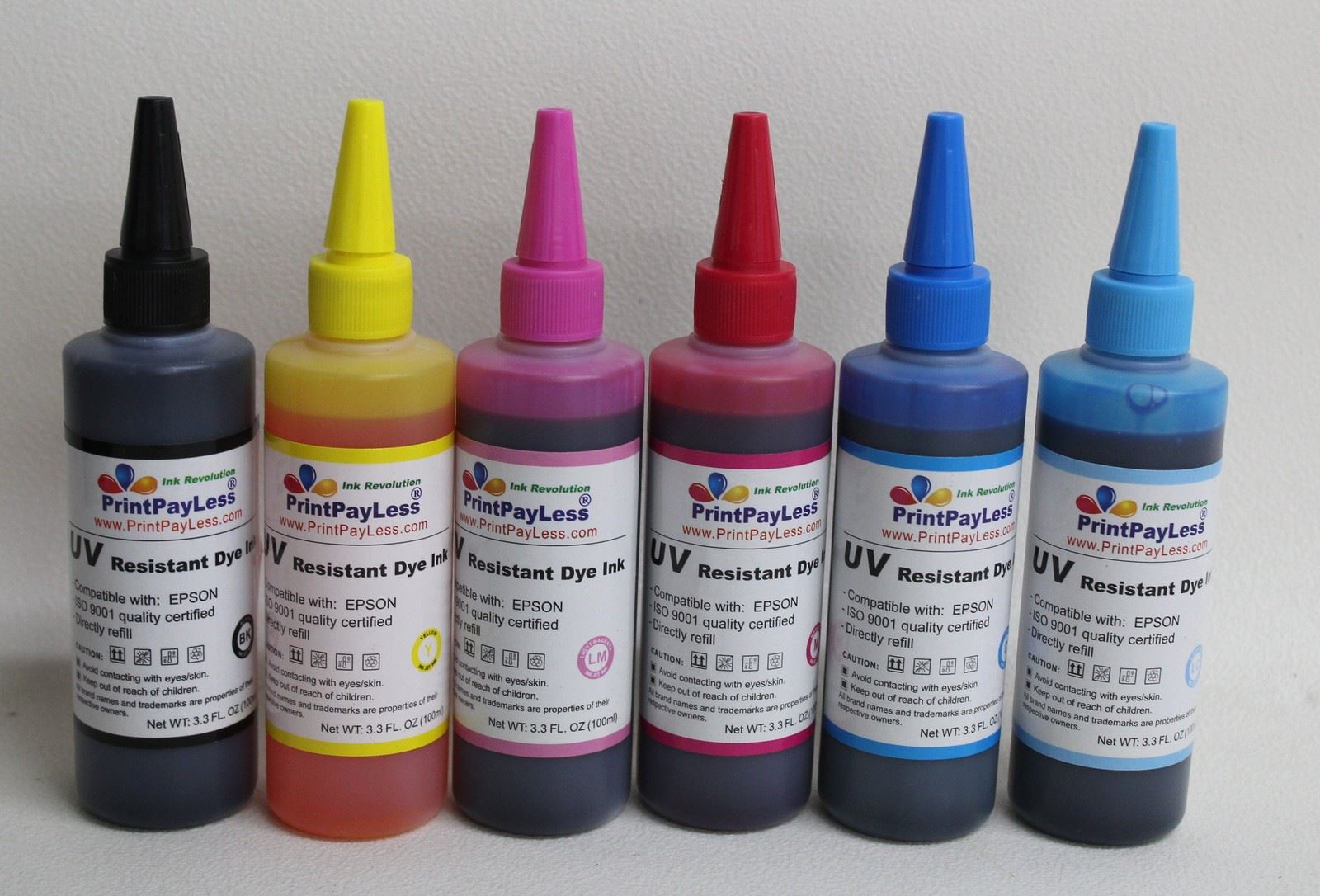 6 x NEW UV Resistant Dye Ink Printer Refill for Epson Artisan 730, 800, 810, 835