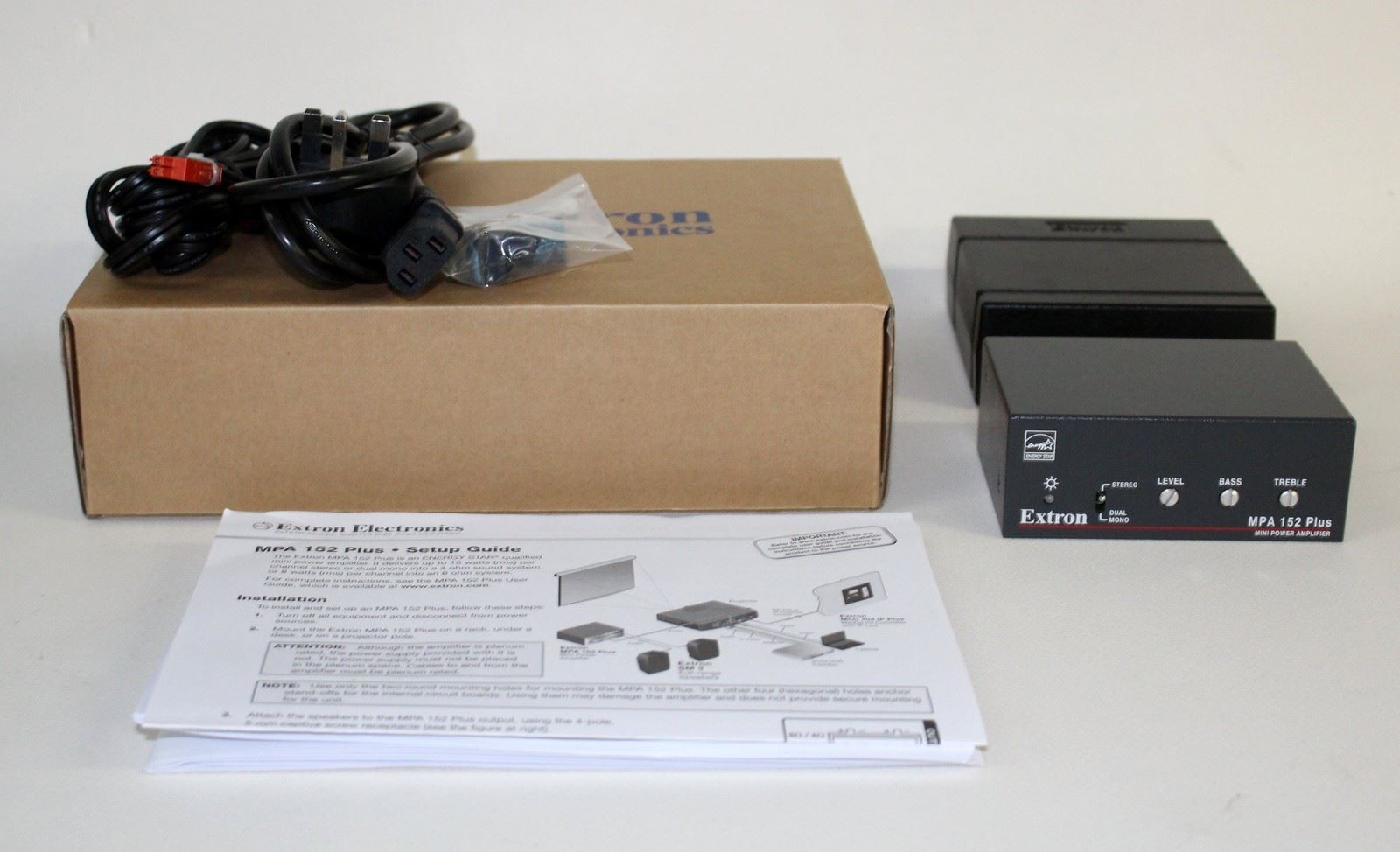 Nuevo Y En Caja Extron MPA 152 Plus Compacto 30W RMS clase D