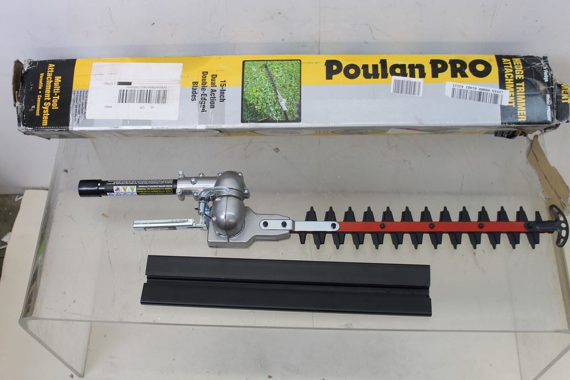NEW HUSQVARNA 128LD Split Boom Trimmer With Poulan Pro Hedgetrimmer Attachment eBay