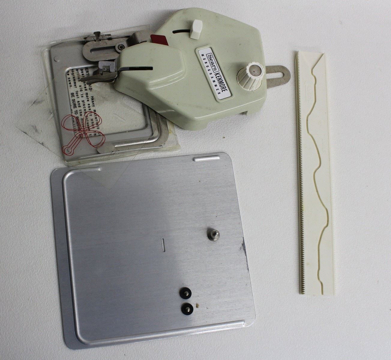 SEARS KENMORE Vintage Sewing Machine Monogrammer Attachment Kit