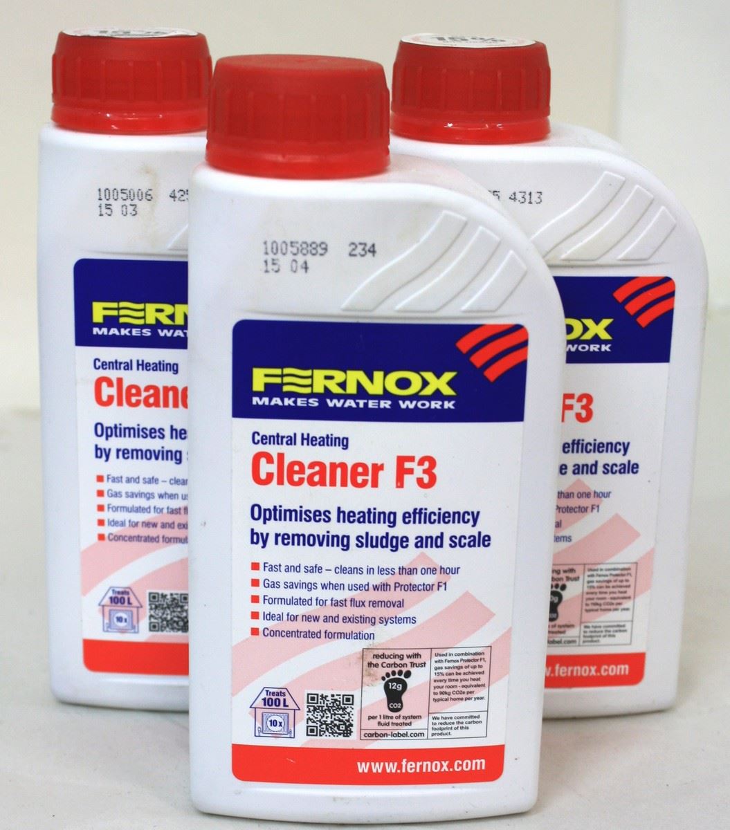 3 x new fernox 500ml bottles f1 neutral universal cleaner 3 x new fernox 500ml bottles f1 neutral universal cleaner