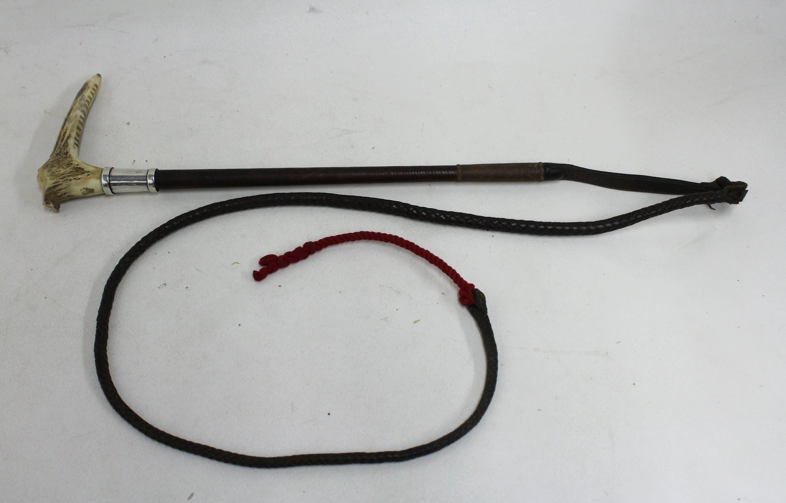 G. & J. ZAIR Vintage/Antique 50 Inch 127cm Leather Riding Crop Hunting