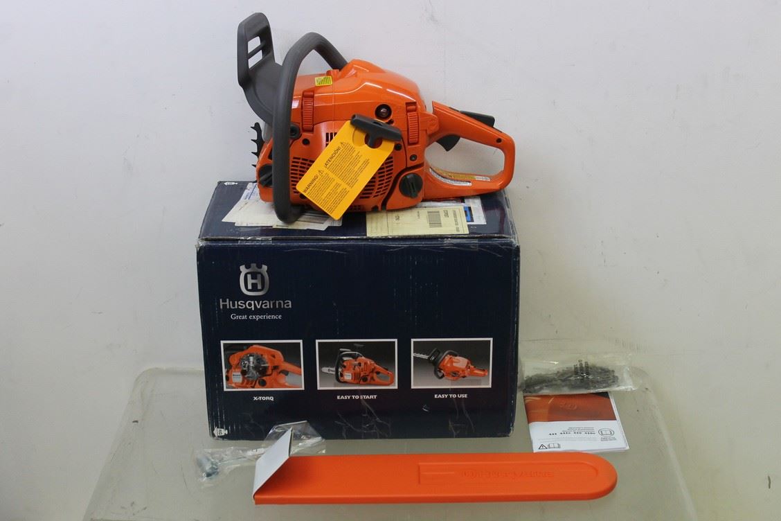 BNIB HUSQVARNA 445 18" 45.70CC 2.80HP 2Cycle Gas Powered Chainsaw XTorq Engine eBay
