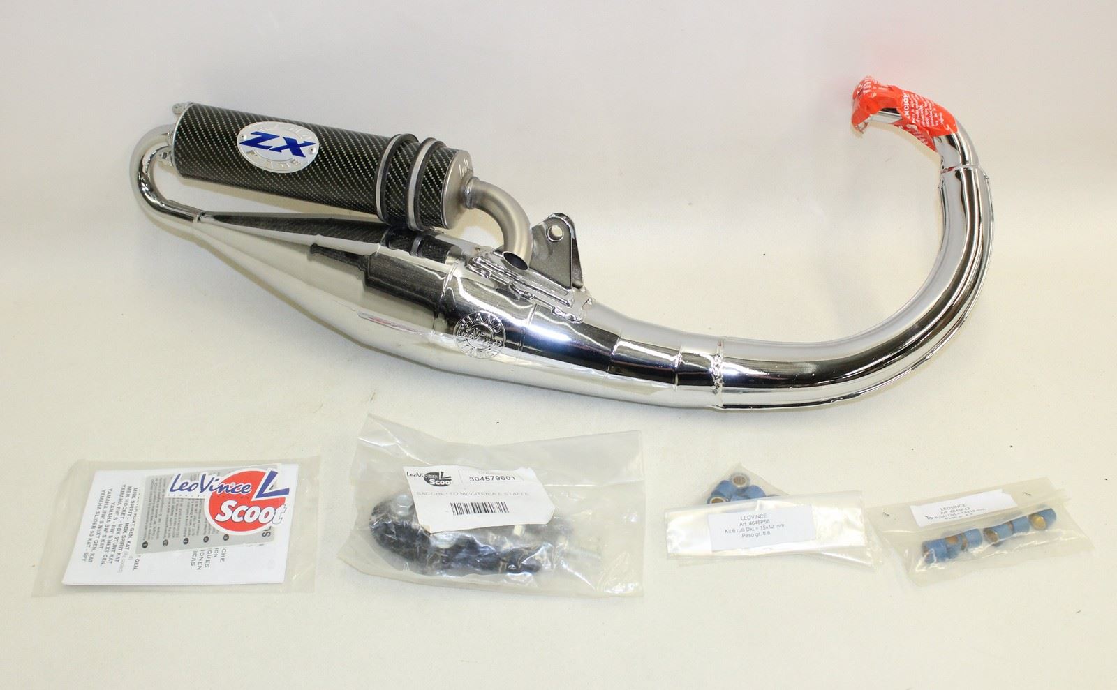 NEW LEO VINCE L4579C ZX-R 50cc Performance Scooter Exhaust 4579 4580 4187