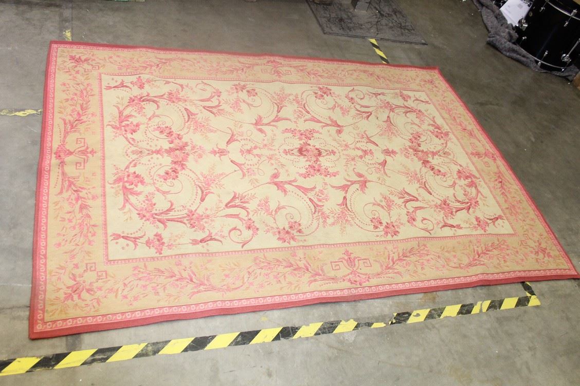 LAURA ASHLEY Rug Rug TraditionalEuropean Pink Cotton Wool Blend Rectangle