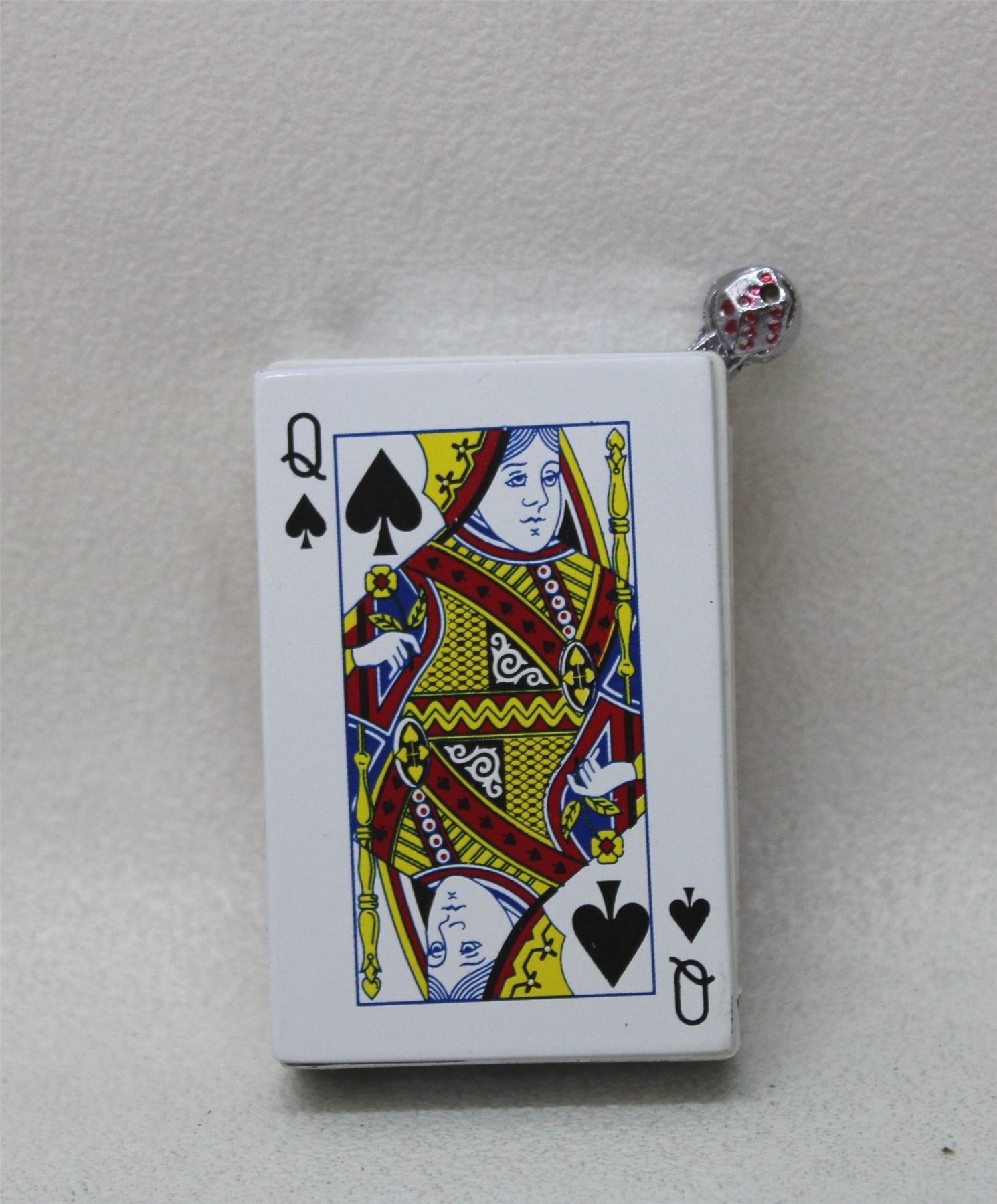 Cigarette Lighter With French Playing Card Queen & King Print To Be