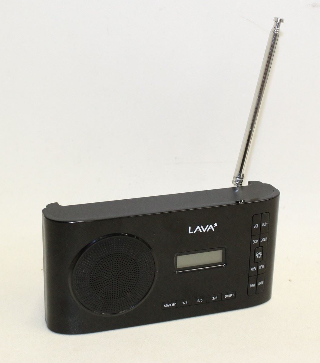 LAVA 40 Small Form Lightweight Portable DAB Digital Radio Battery/Mains Powered eBay