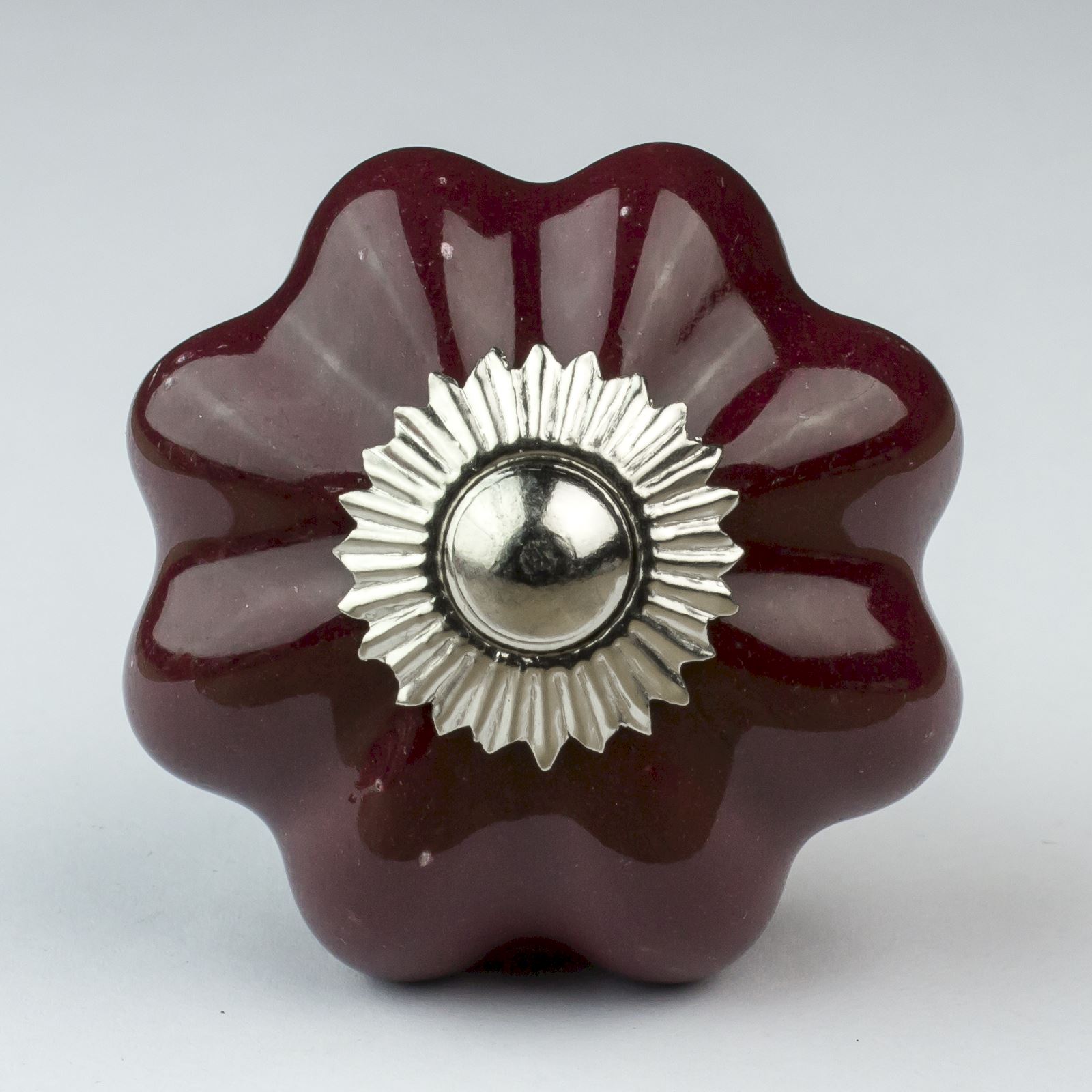 Purple Lilac White Ceramic Door Knobs Handles Furniture Drawer Pulls Cupboard eBay