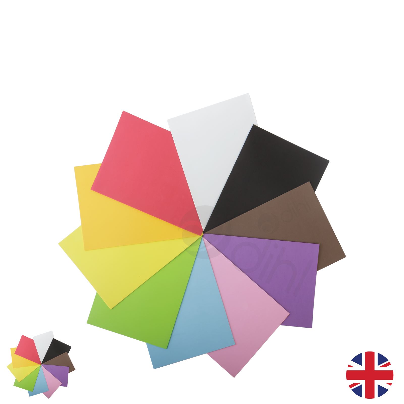 A4 EVA Foam Craft Sheets Project Thick Assorted Colour Pack of 10 20 30