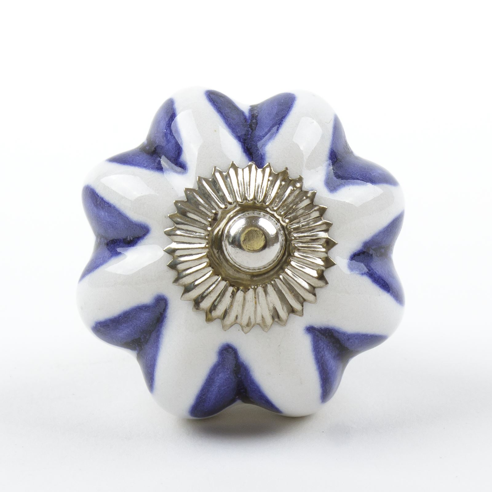 Blue White Navy Ceramic Door Knobs Handles Furniture Drawer Pulls