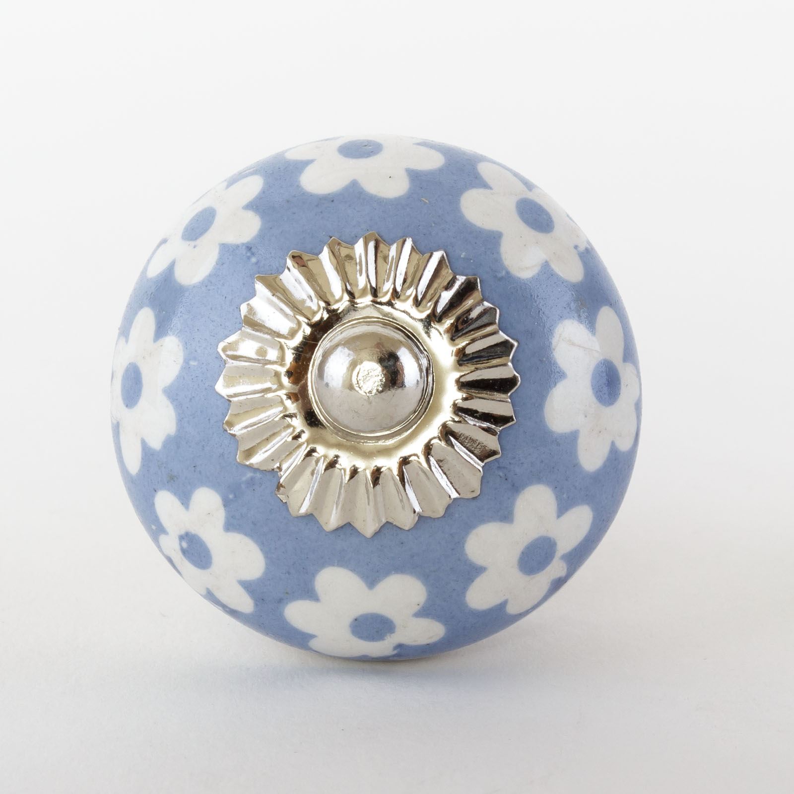 Blue White Navy Ceramic Door Knobs Handles Furniture Drawer Pulls