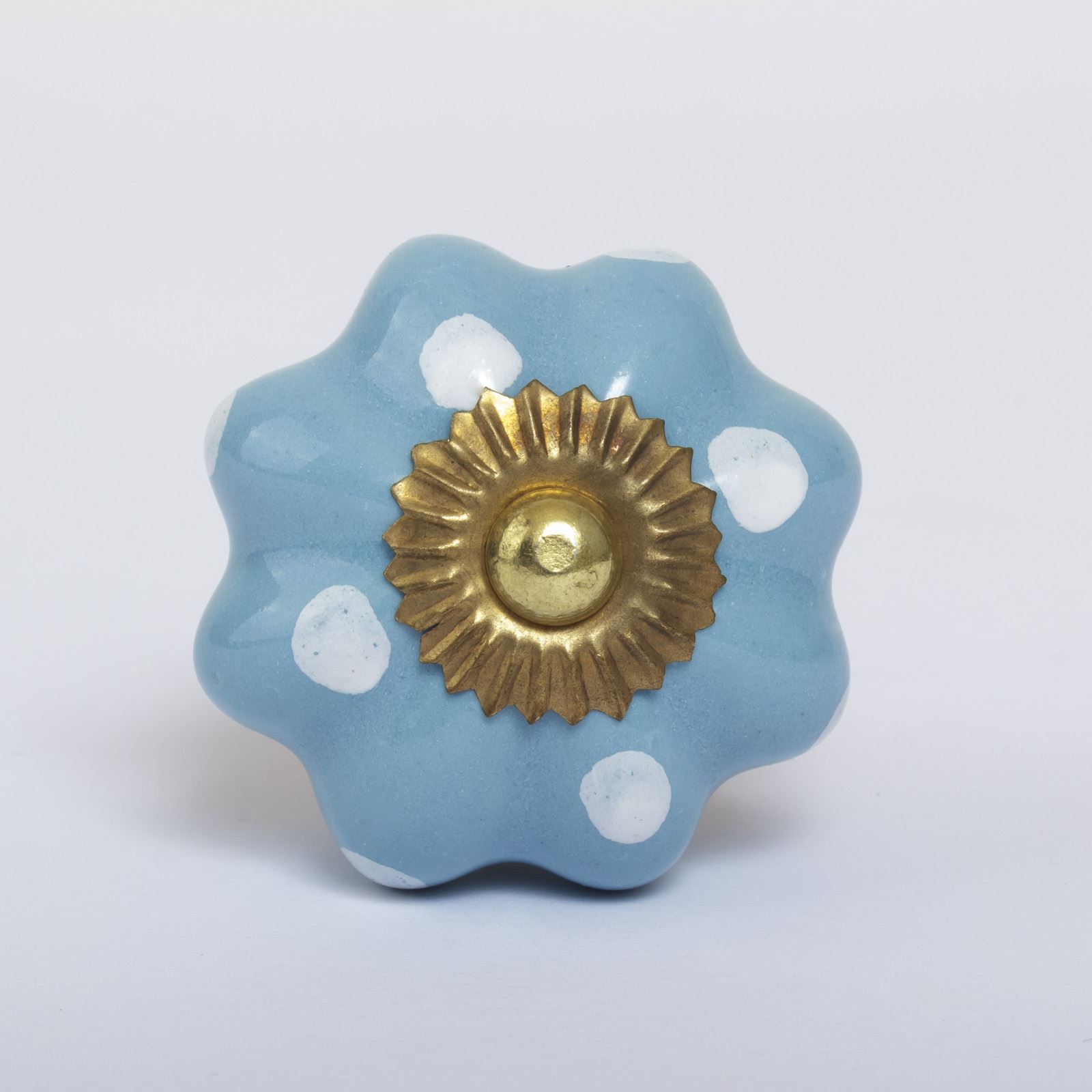 Blue White Navy Ceramic Door Knobs Handles Furniture Drawer Pulls