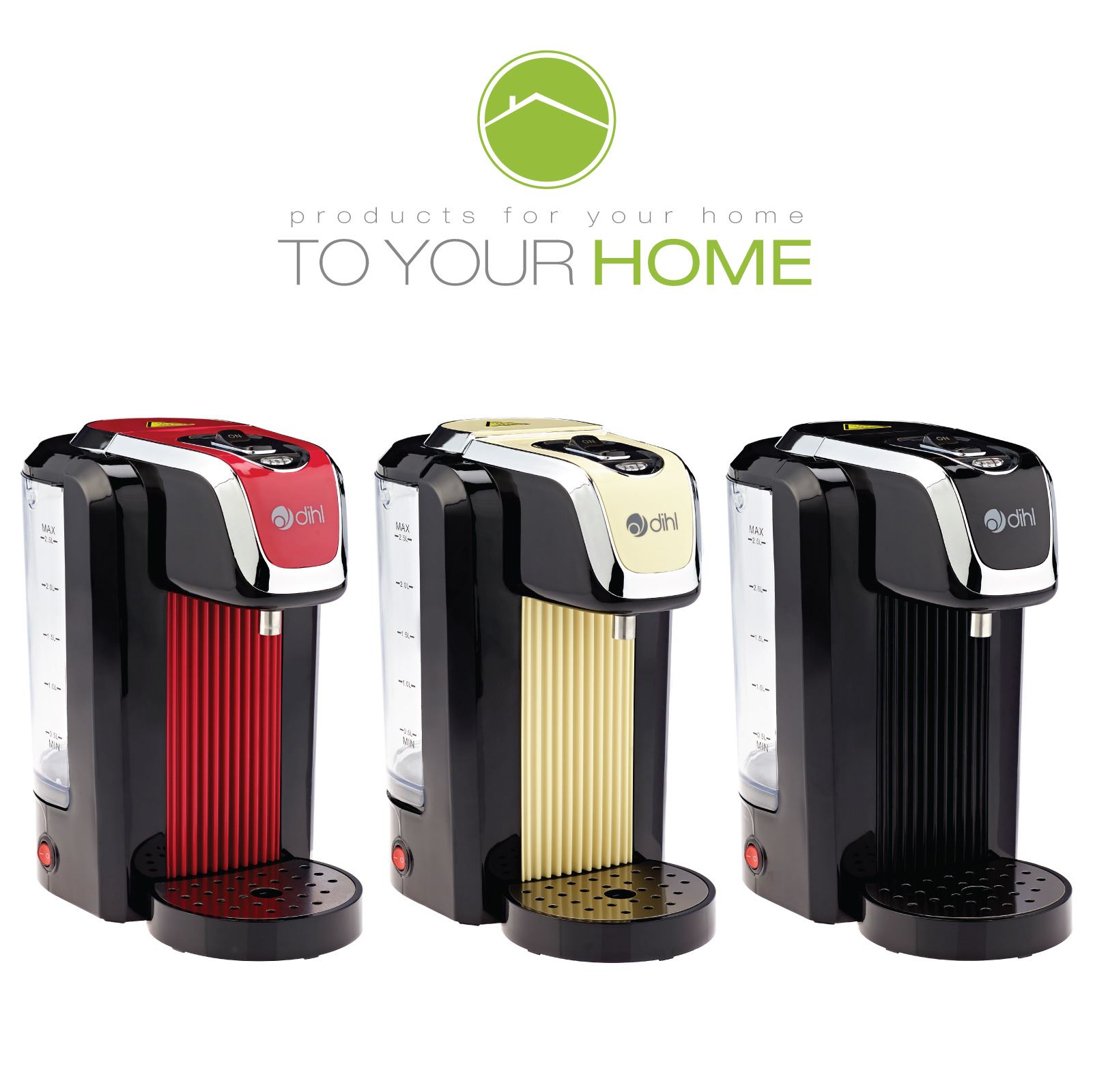kettle dispenser dihl cream red black instant hot water boiler dispenser kettle dispenser dihl cream red black instant hot water boiler dispenser