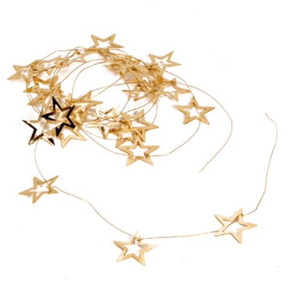 Metal Star Christmas Garland.  Gold or Silver. BUY ONE GET ONE FREE