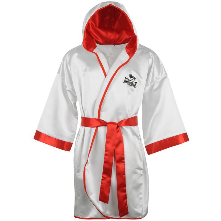 Lonsdale Mens Contest Boxing Gown Robe Professional Lined Hood eBay