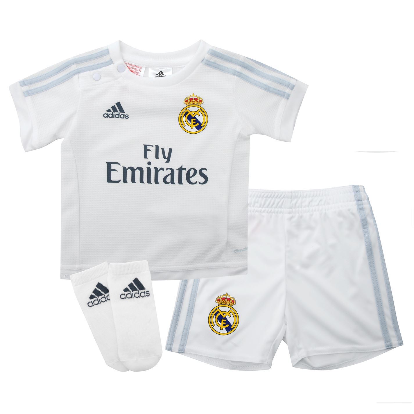 Adidas Kids Real Madrid Home Kit Baby Shirt Adidas Kids Real Madrid Home Kit Baby Shirt